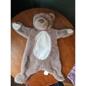 Kellytoy Brown Teddy Bear Baby Snuggler Lovey Plush Security Blanket